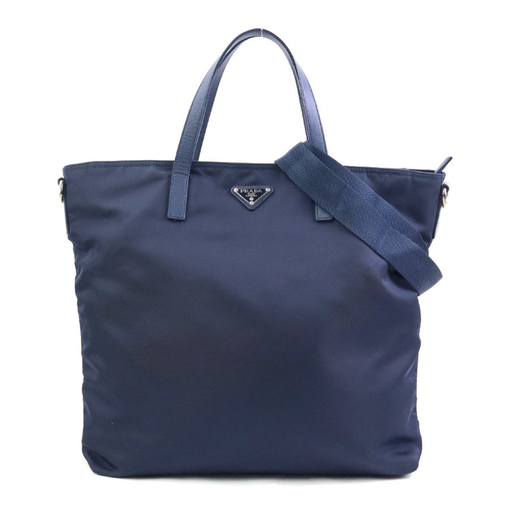 PRADA Blue Leather Shoulder Bag